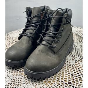 Timberland 12907 Junior 6" Boots Boys Size 5.5 Premium Brown Nubuck Ankle 3357